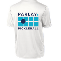 White Dry Tech Pickleball Grid Shirt