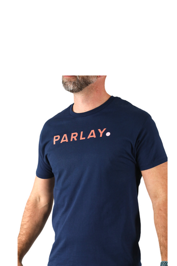 Men's Pickleball PARLAY Logo Tee - Navy